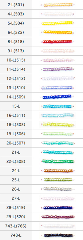 Matsuno Beads Color Chart