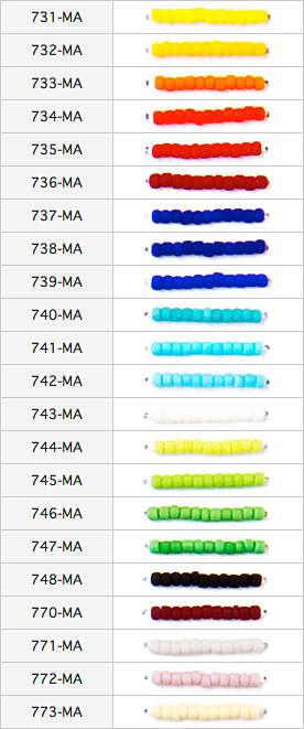 Mgb Colours Chart